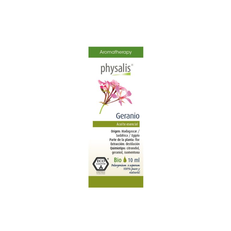 Aceite esencial de geranio bio 10 ml Physalis