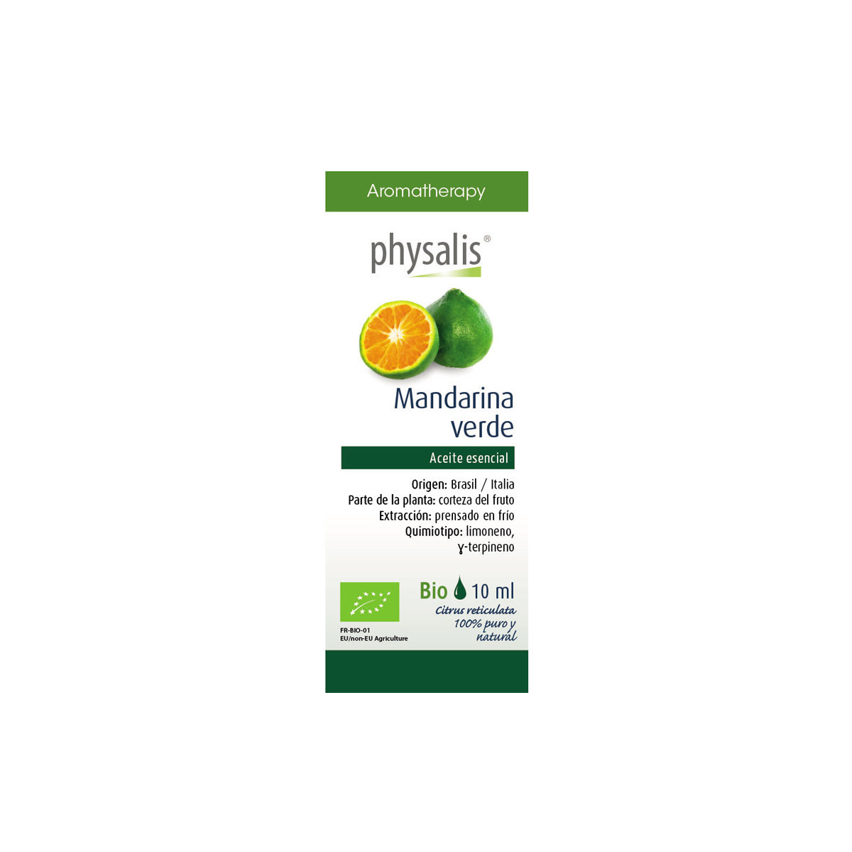 Aceite esencial de mandarina verde bio 10 ml Physalis