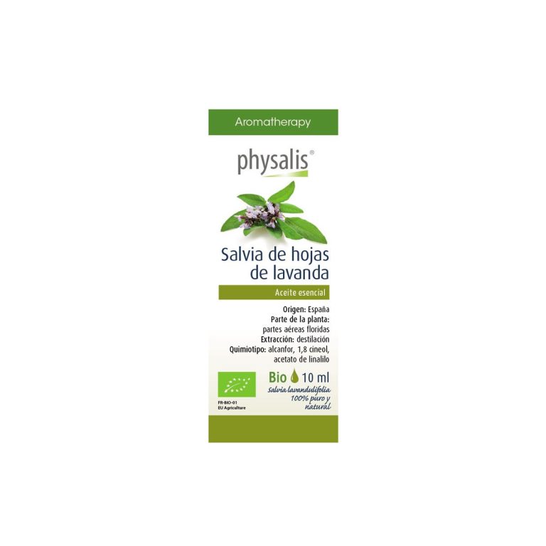 Aceite esencial de salvia de hojas de lavanda bio 10ml Physalis