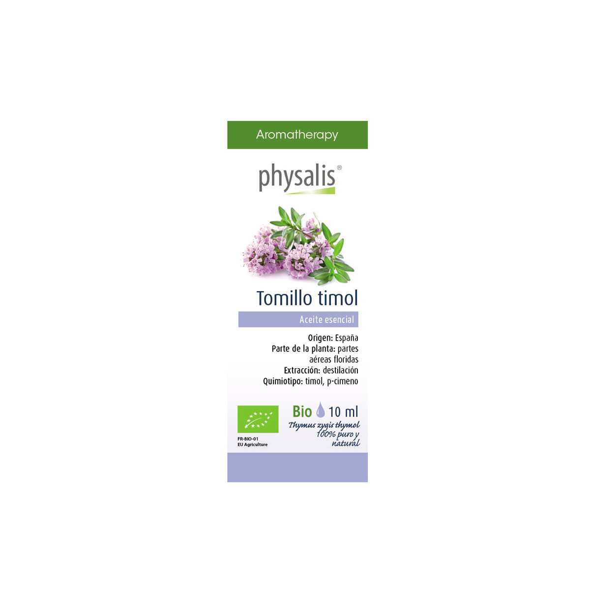 Aceite esencial de tomillo timol bio 10 ml Physalis