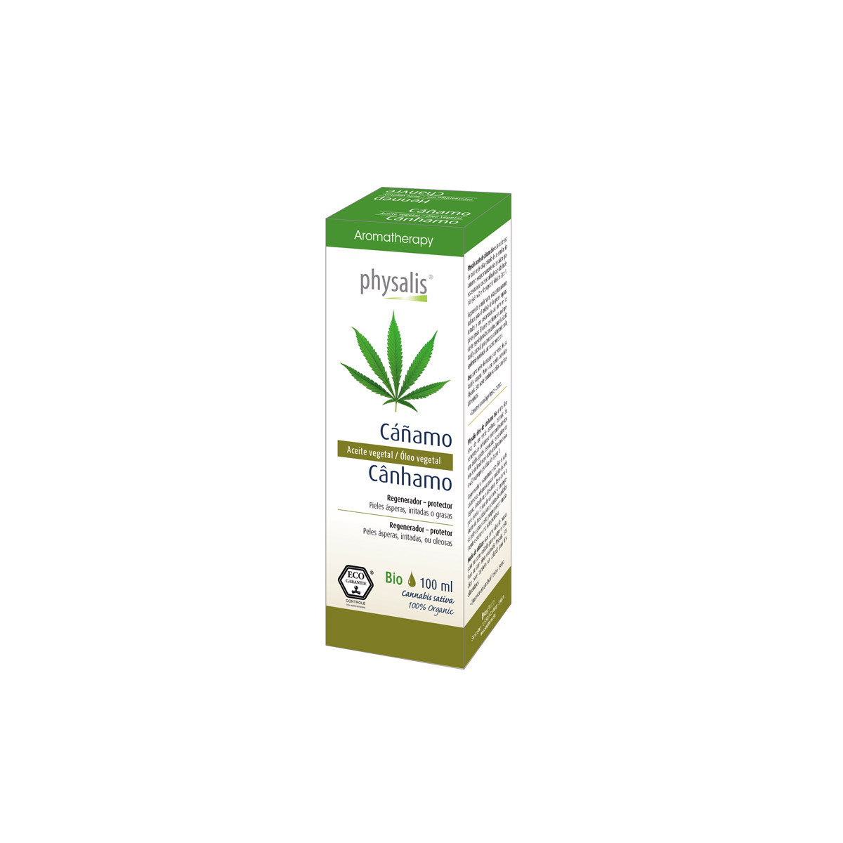 Aceite vegetal de cañamo bio 100ml Physalis