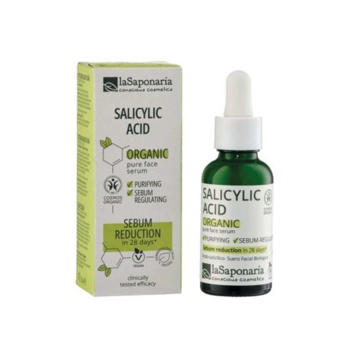 Acido Salicilico Activo Puro 30ml La Saponaria