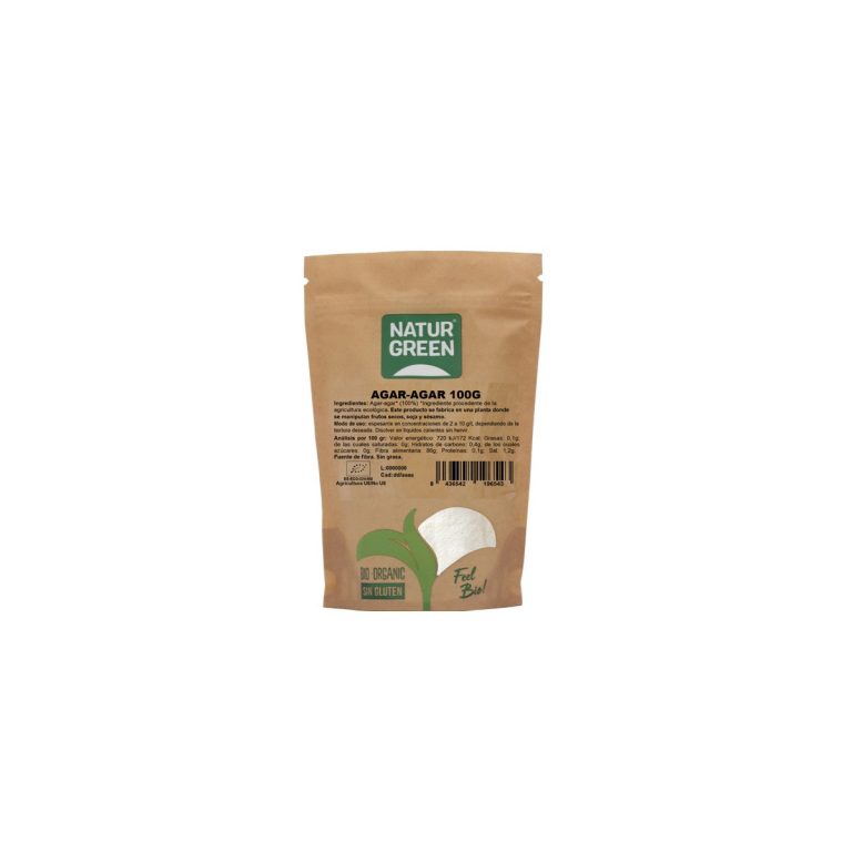Agar-Agar polvo Bio 100g NaturGreen