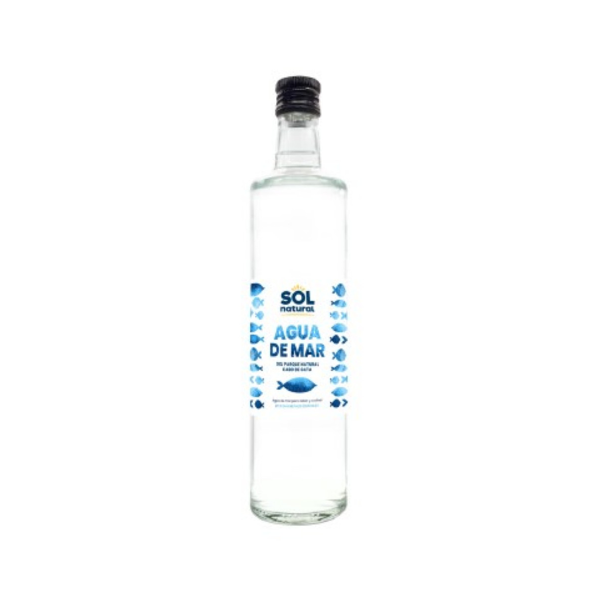Agua de mar botella de vidrio 750 ml Sol Natural