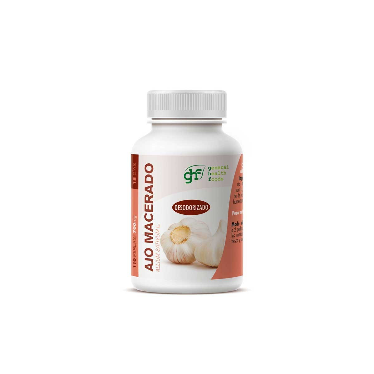 Ajo macerado 700mg 110 perlas GHF