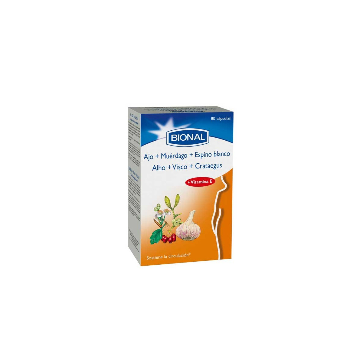 Ajo muerdago espino blanco 80 capsulas Bional