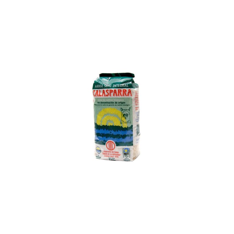 Arroz semi integral envase de plastico 1kg Calasparra