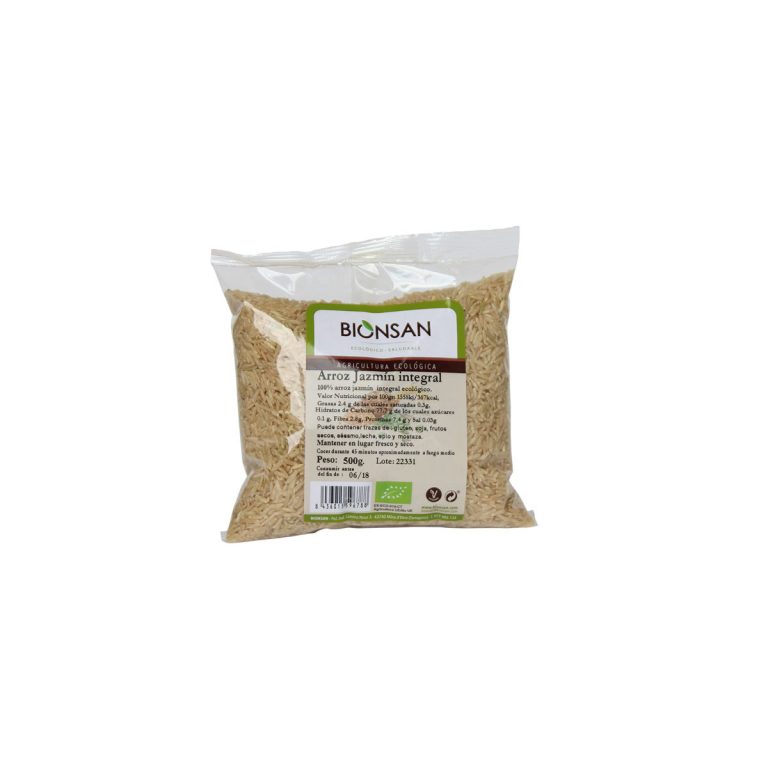 Arroz Jazmin Integral Bio 500g Bionsan