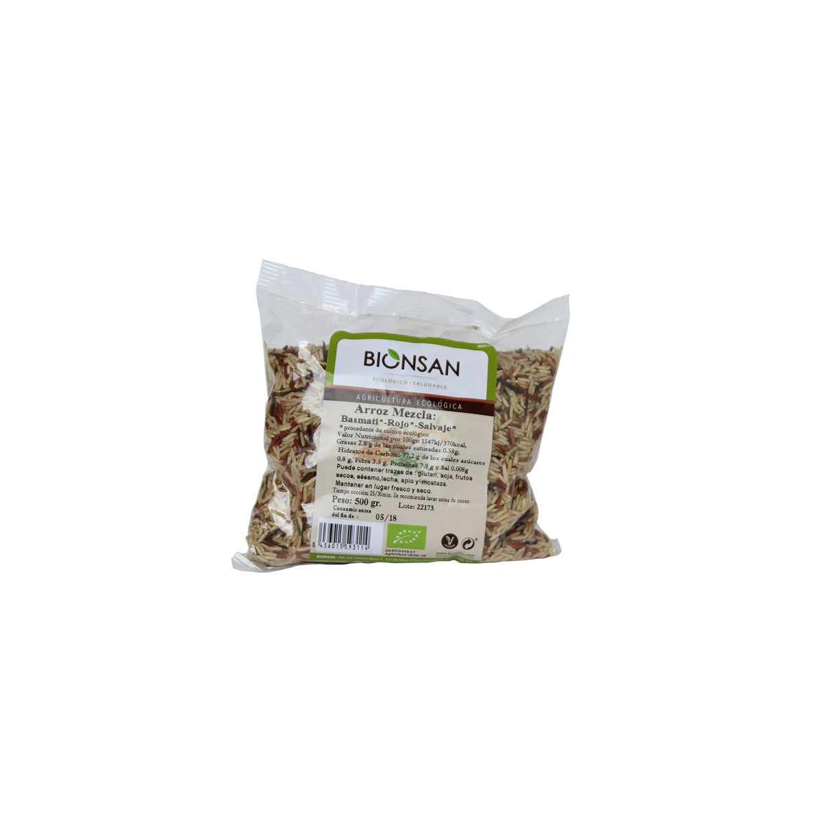 Arroz Mezcla Bio 500g Bionsan