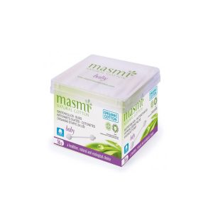Bastoncillos de algodon para bebe bio 56ud Masmi