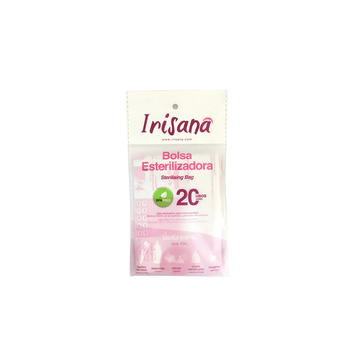 Bolsa esterilizadora para microondas Irisana