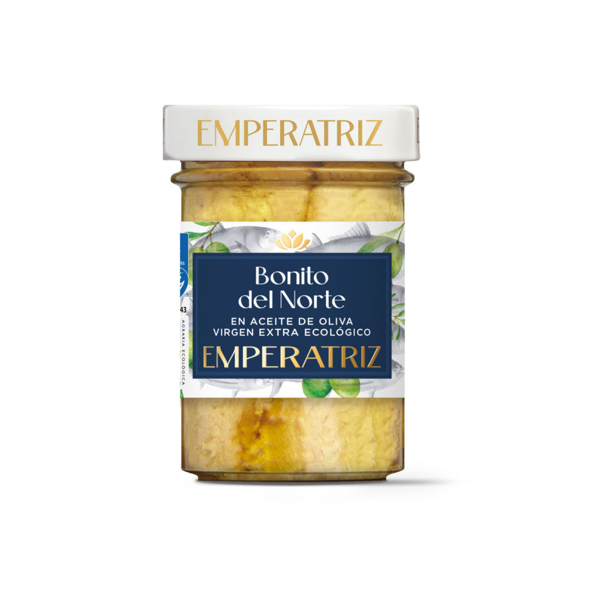 Bonito del Norte MSC en Aceite Oliva Virgen Extra Ecologico 212ml Emperatriz