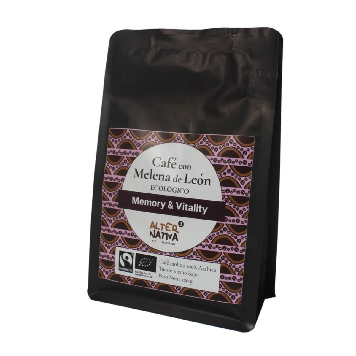 Cafe con Melena de Leon molido Bio 150g Alternativa3