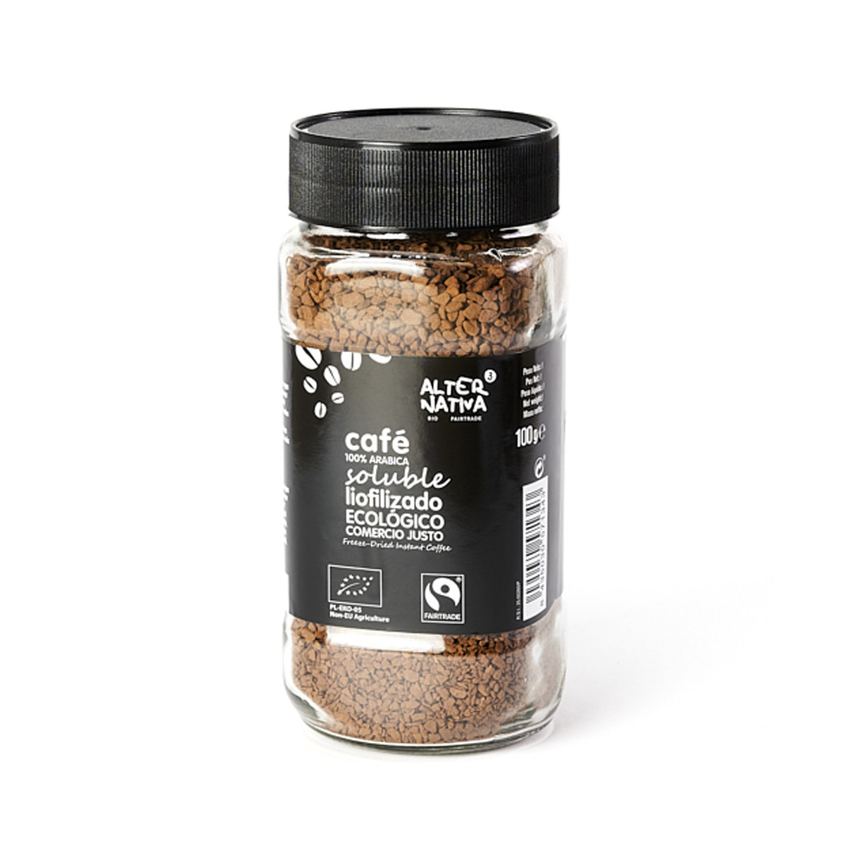 Cafe soluble liofilizado bio 100 g Alternativa 3