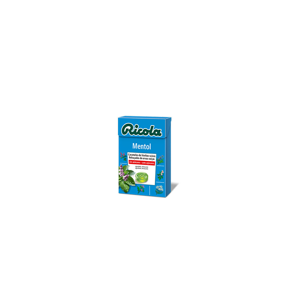 Caramelos mentol sin azucar 50 g Ricola