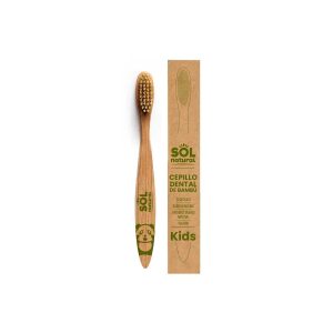 Cepillo de Bambu Infantil Sol Natural