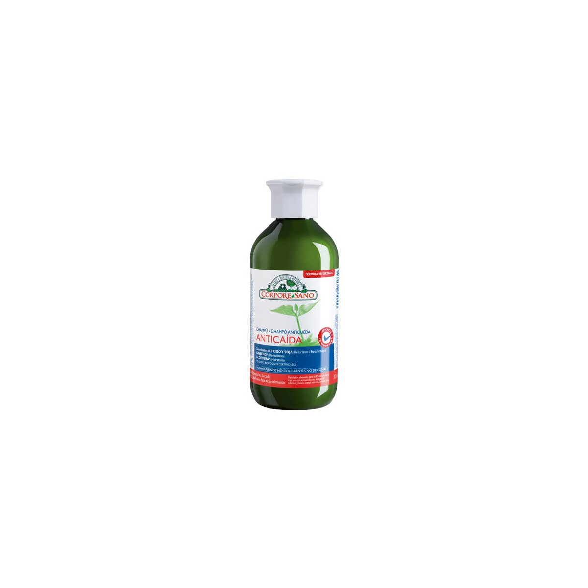 Champu Anticaida Soja, Trigo, Aloe y Ginseng 300ml Corpore Sano