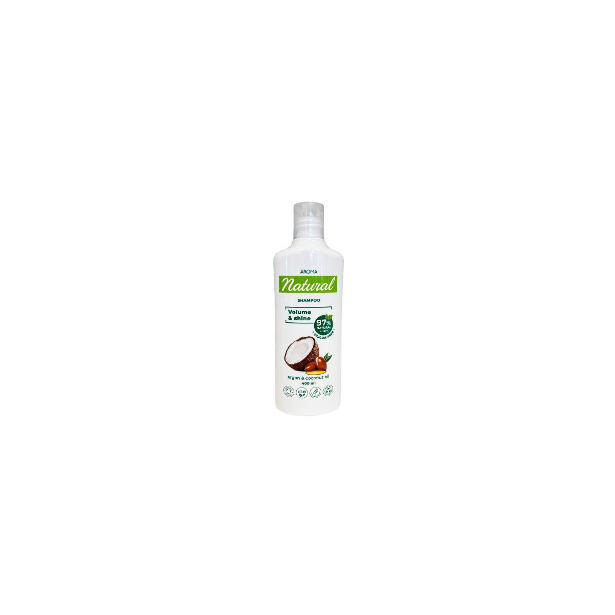 Champu Argan y leche de coco Volumen y brillo 400ml Rose&Rose