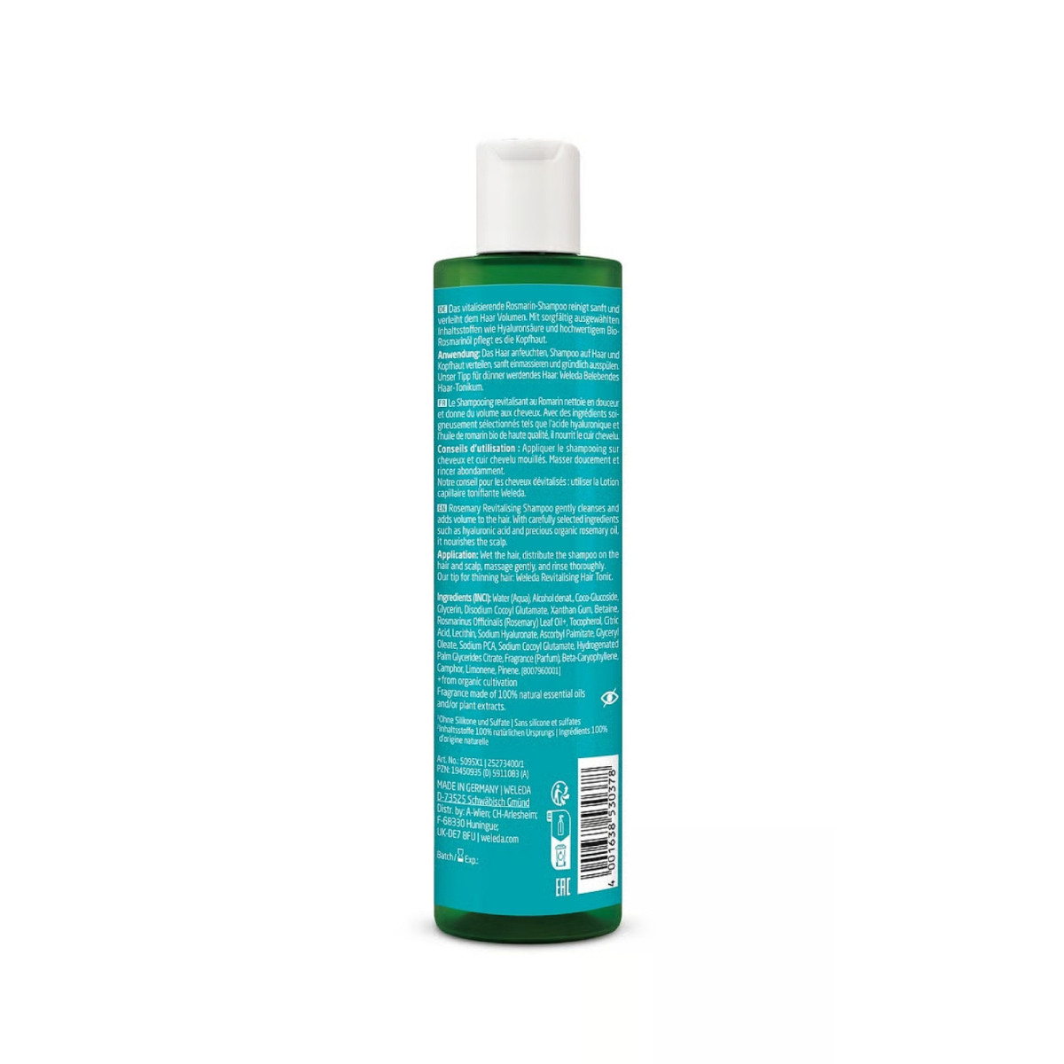 Champu Revitalizante de Romero 250ml Weleda
