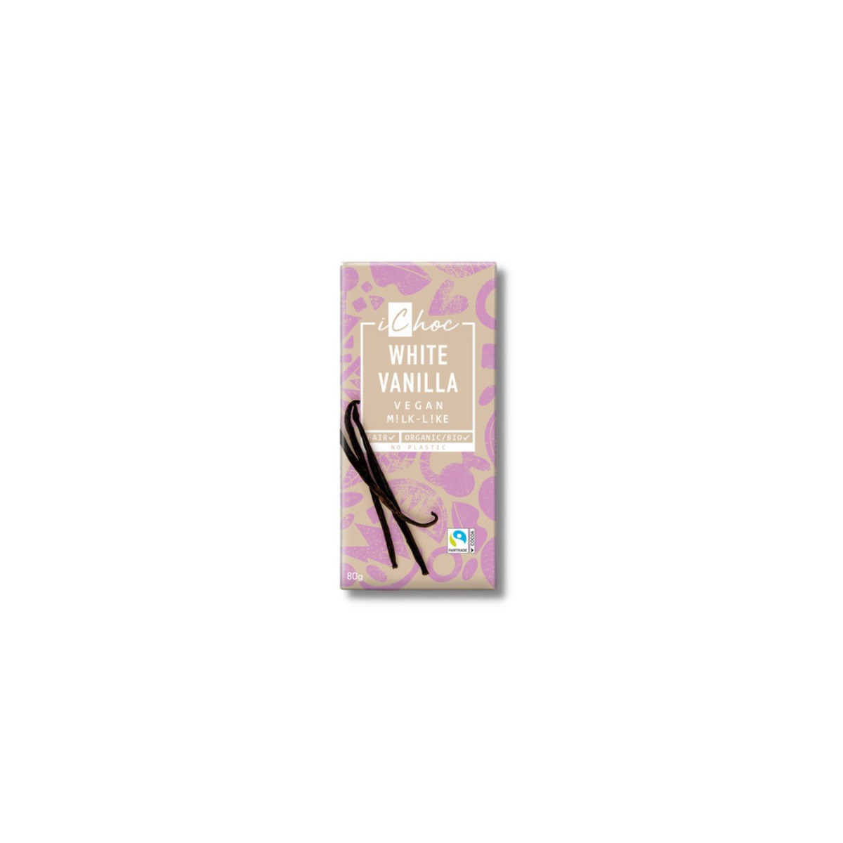 Chocolate blanco vegano con vainilla bio 80g Ichoc
