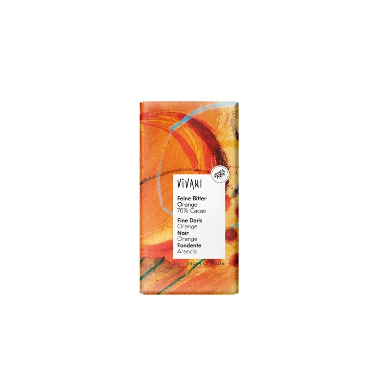 Chocolate negro 70% con Naranja bio 100g Vivani