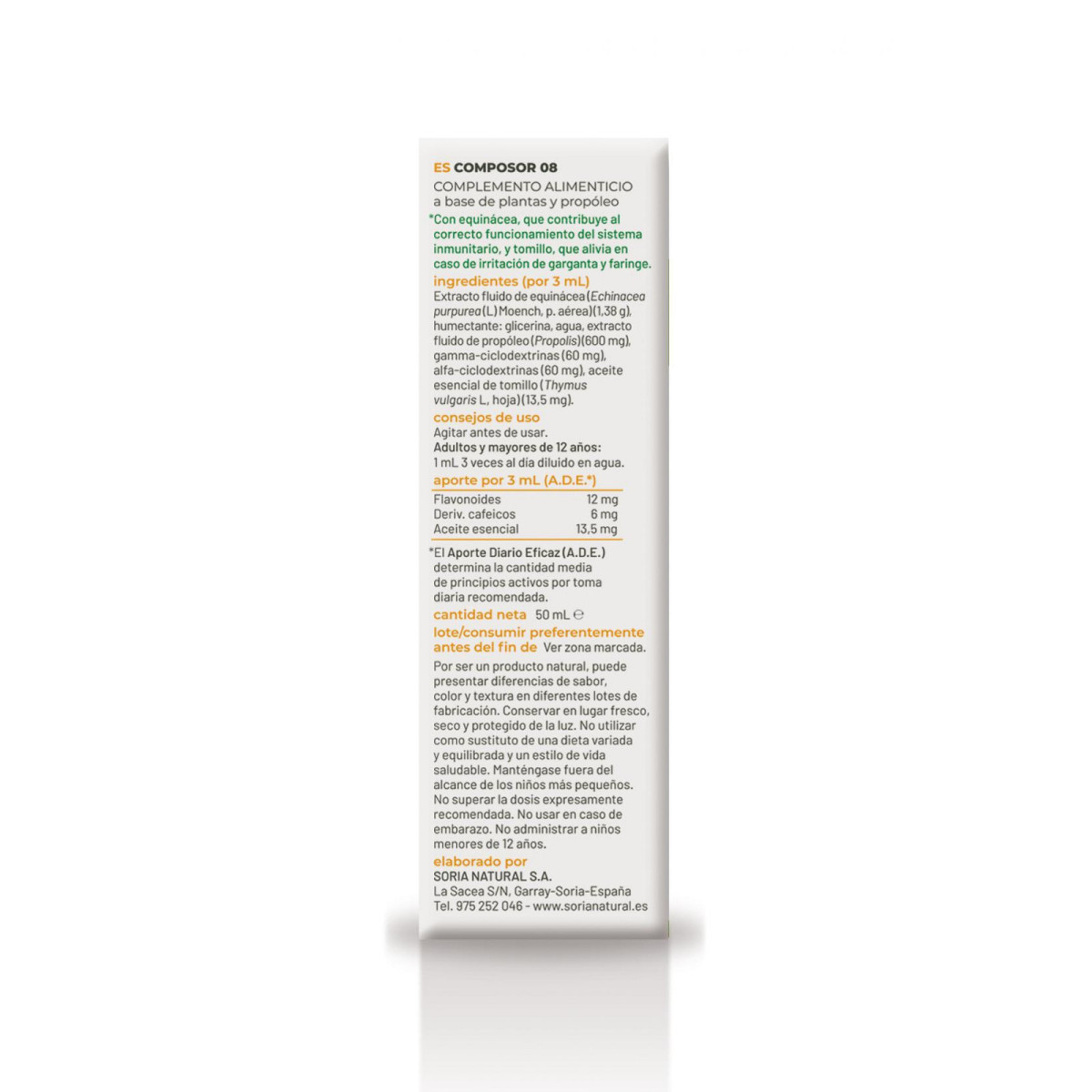 Composor 08 Echina Complex S.XXI 50ml Soria Natural