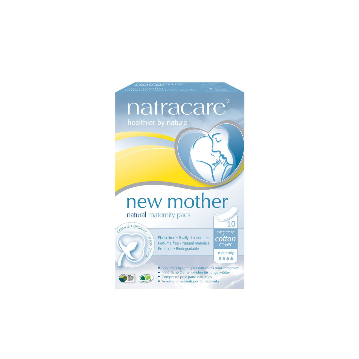 Compresa post parto 10 uds Natracare