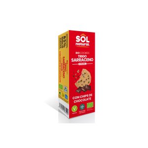 Cookies trigo sarraceno con chips de chocolate bio 170g Sol Natural
