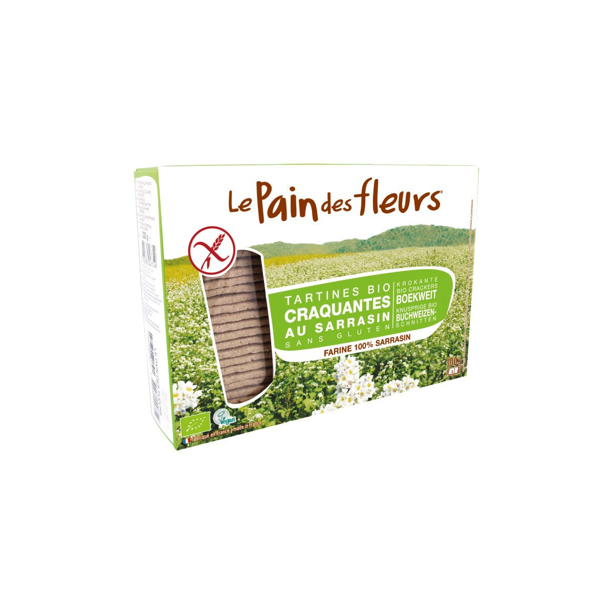 Cracker Trigo Sarraceno sin gluten Bio 300g Le Pain des Fleurs