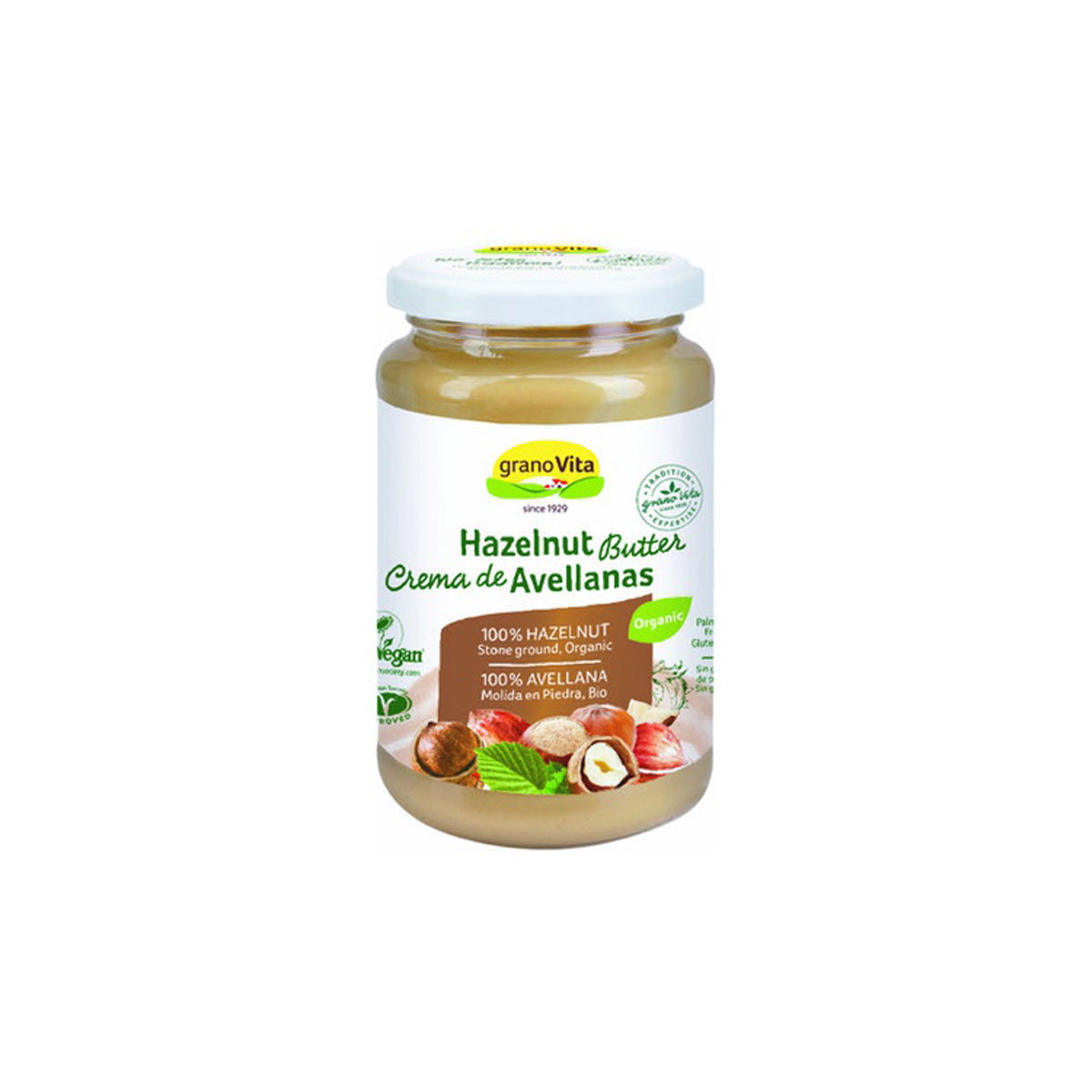 Crema de Avellanas Bio 350g Granovita