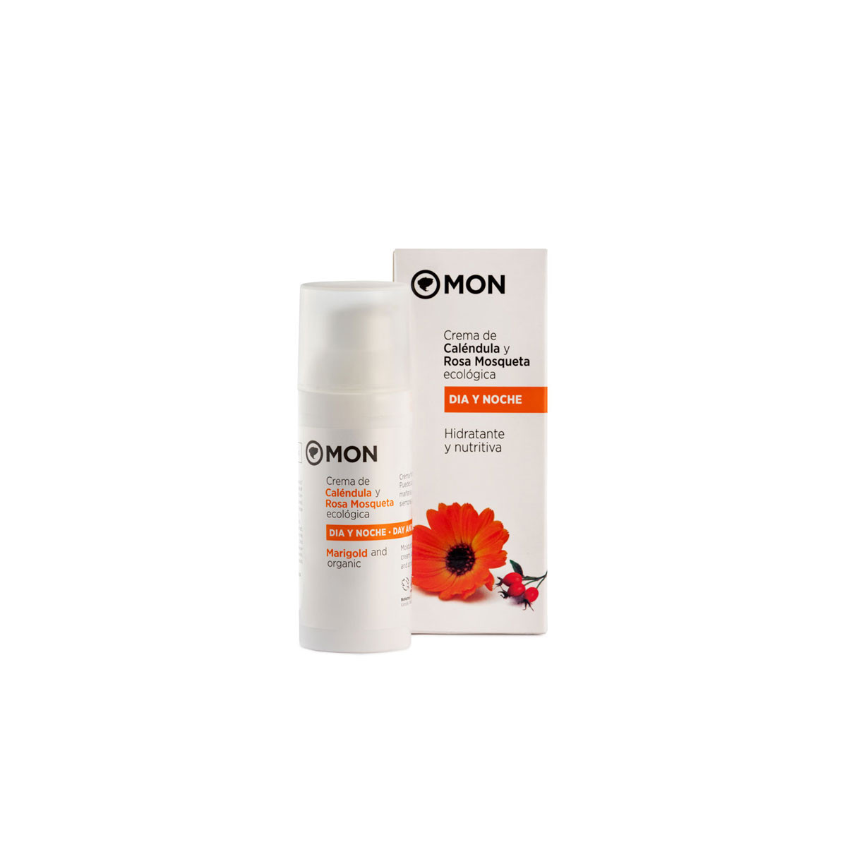 Crema facial calendula y rosa mosqueta dia y noche 50ml MON