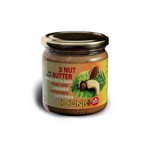 Crema mezcla de 3 nueces 330g Monki