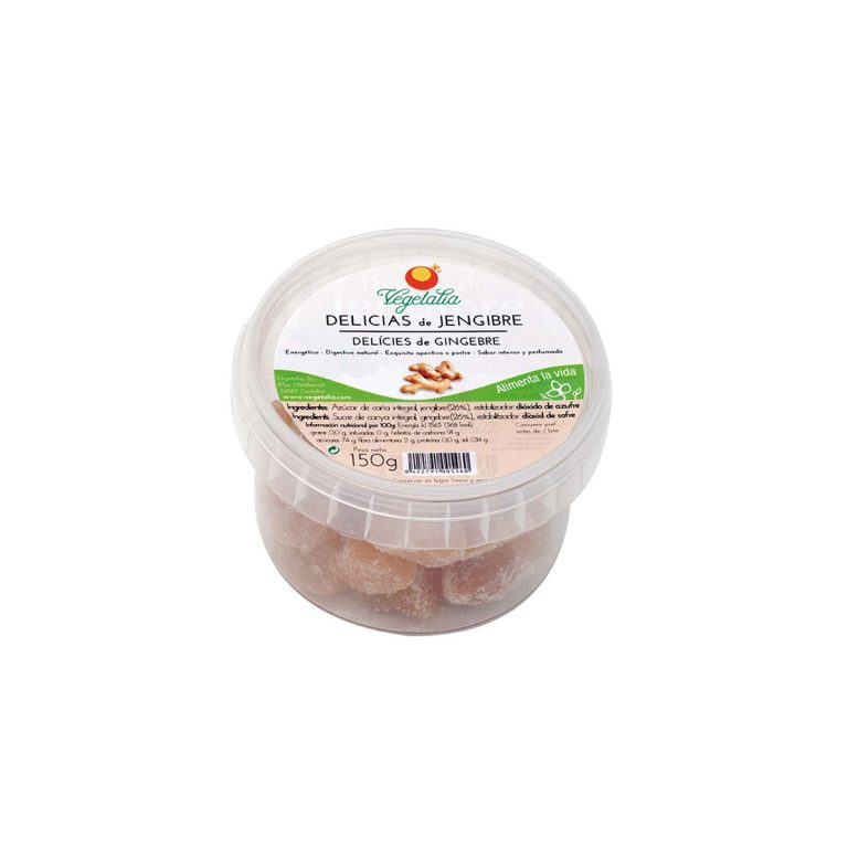 Delicias de jengibre convencional 150g Vegetalia