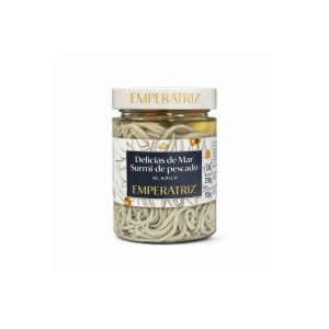 Delicias de mar Surimi de pescado al ajillo 314ml Emperatriz