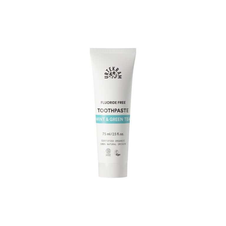 Dentifrico de menta y te verde bio 75ml Urtekram