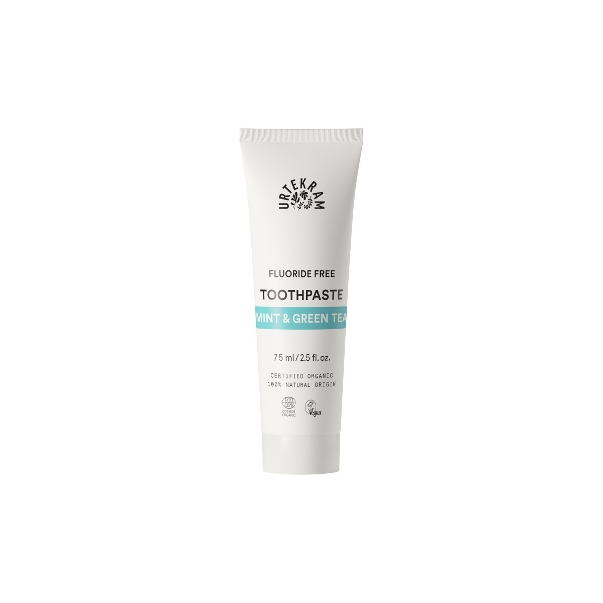 Dentifrico de menta y te verde bio 75ml Urtekram