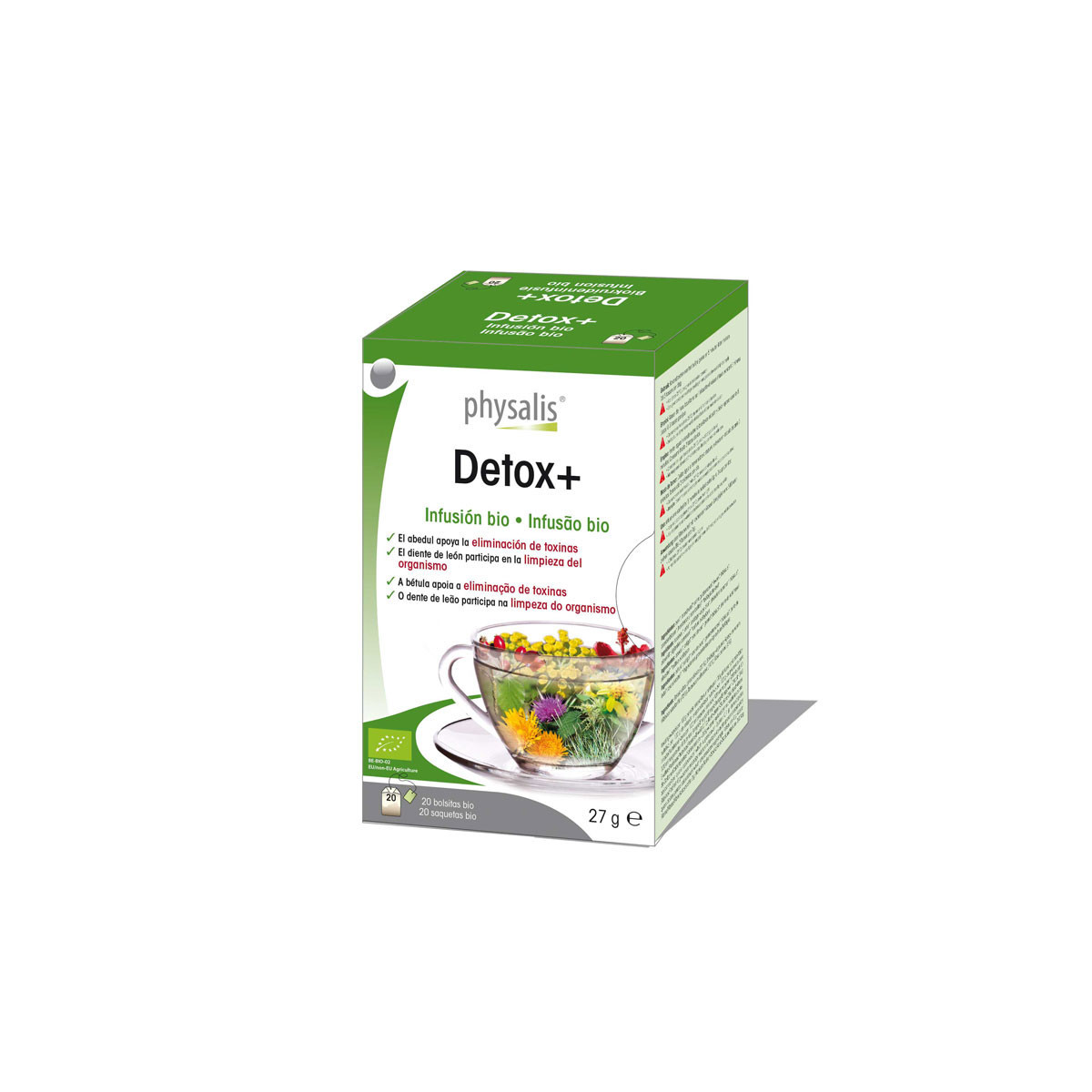 Detox infusion bio 20 filtros Physalis