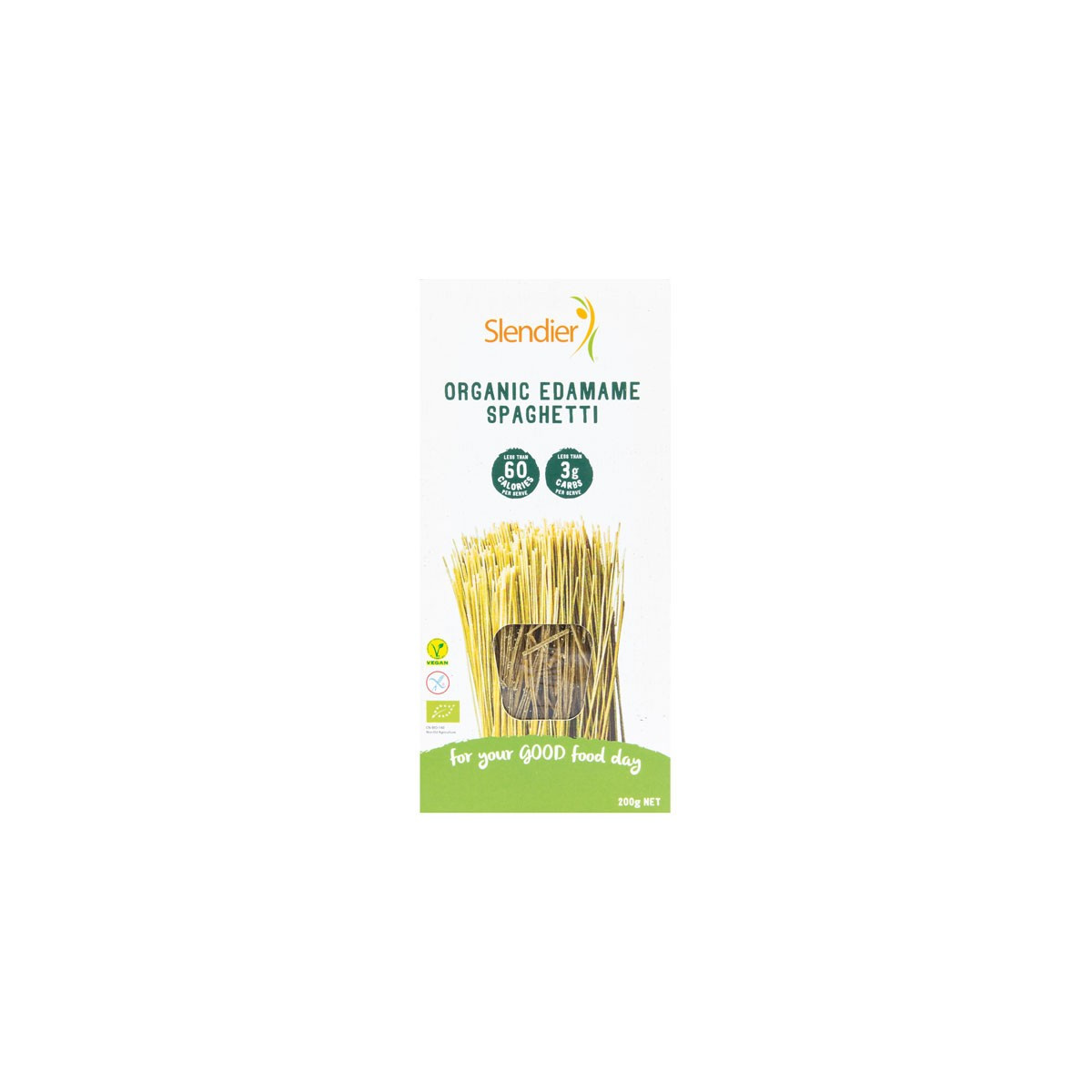 Espaguetis de edamame sin gluten bio 200g Slendier