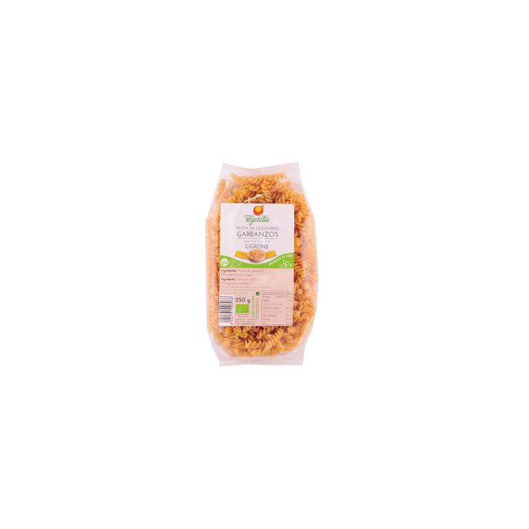 Espirales de garbanzos s/gluten Bio 250 grs. Vegetalia
