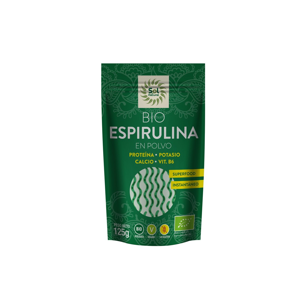 Espirulina en polvo Bio 125g Sol Natural