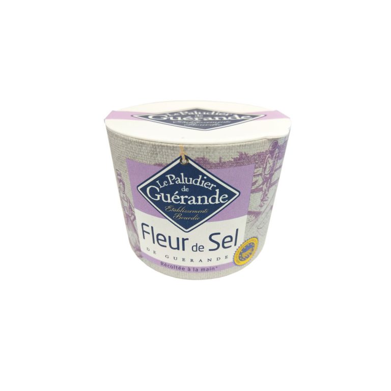 Flor de sal de guerande en bote 125g Le paludier de Guerande