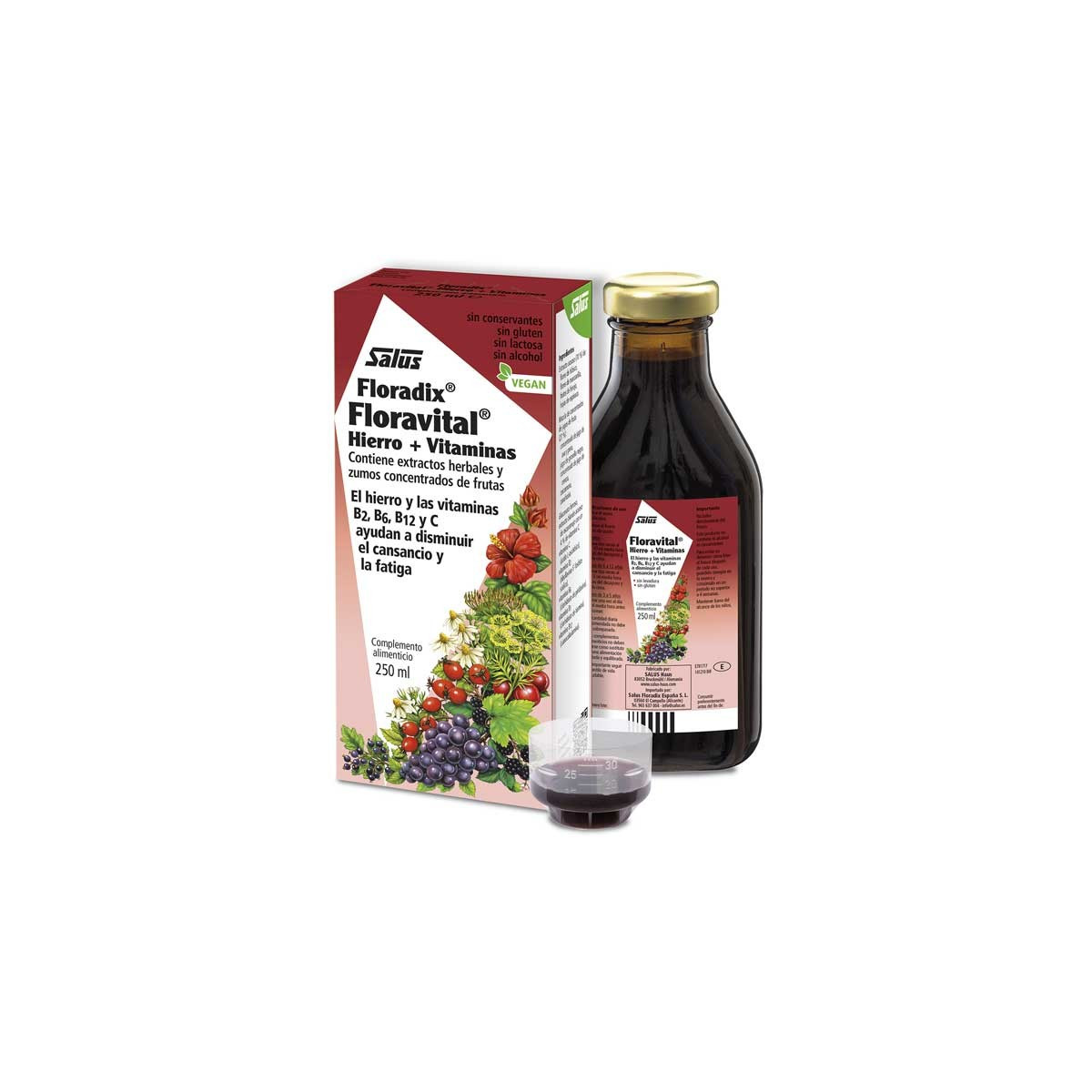 Floravital Hierro Floradix Vegano 250ml Salus