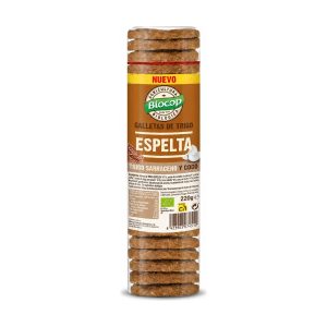 Galletas de trigo espelta con trigo sarraceno y coco Bio 220g Biocop