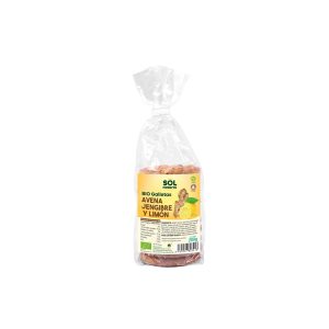 Galletas de avena, jengibre y limon bio 200g Sol Natural