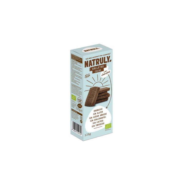 Galletas de Cacao sin gluten Bio 125g Natruly