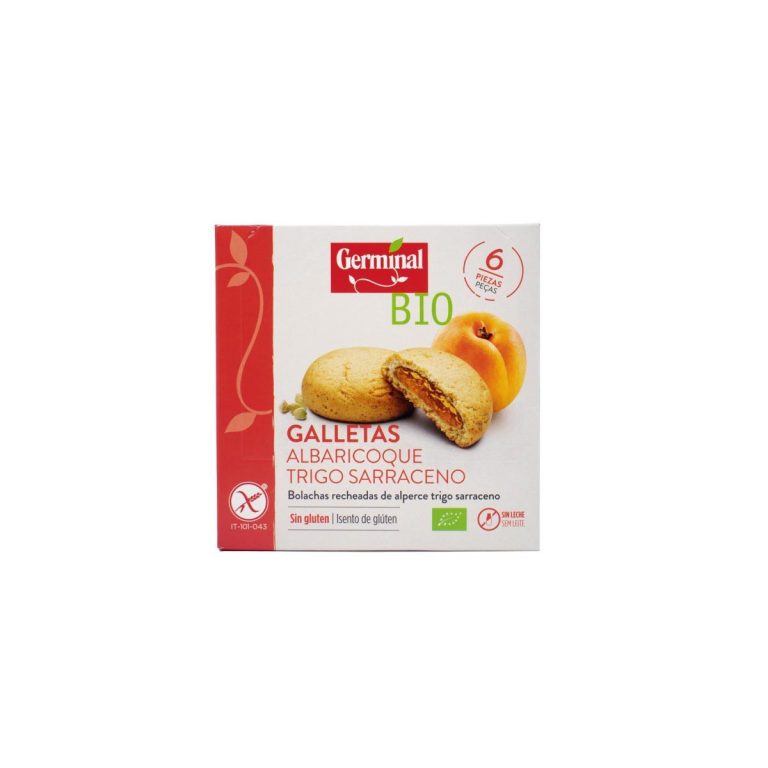 Galletas sin gluten de trigo sarraceno con albaricoque bio 200g Germinal