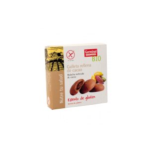Galletas rellenas de crema de cacao bio sin gluten 200 g Germinal