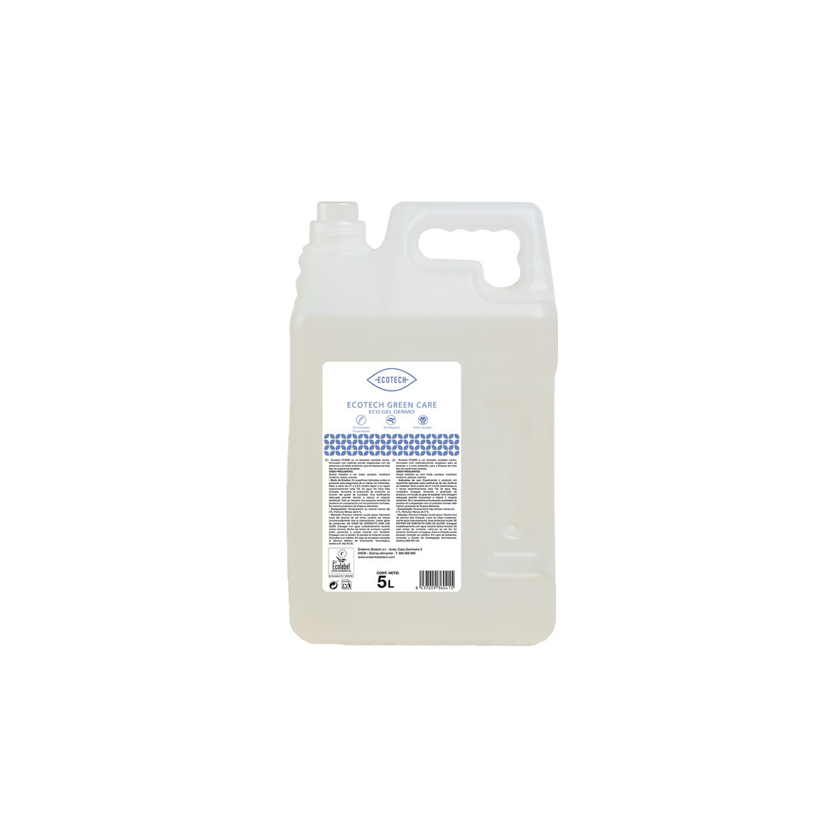 Gel Corporal (Green Care) Profesional Eco 5L Ecotech