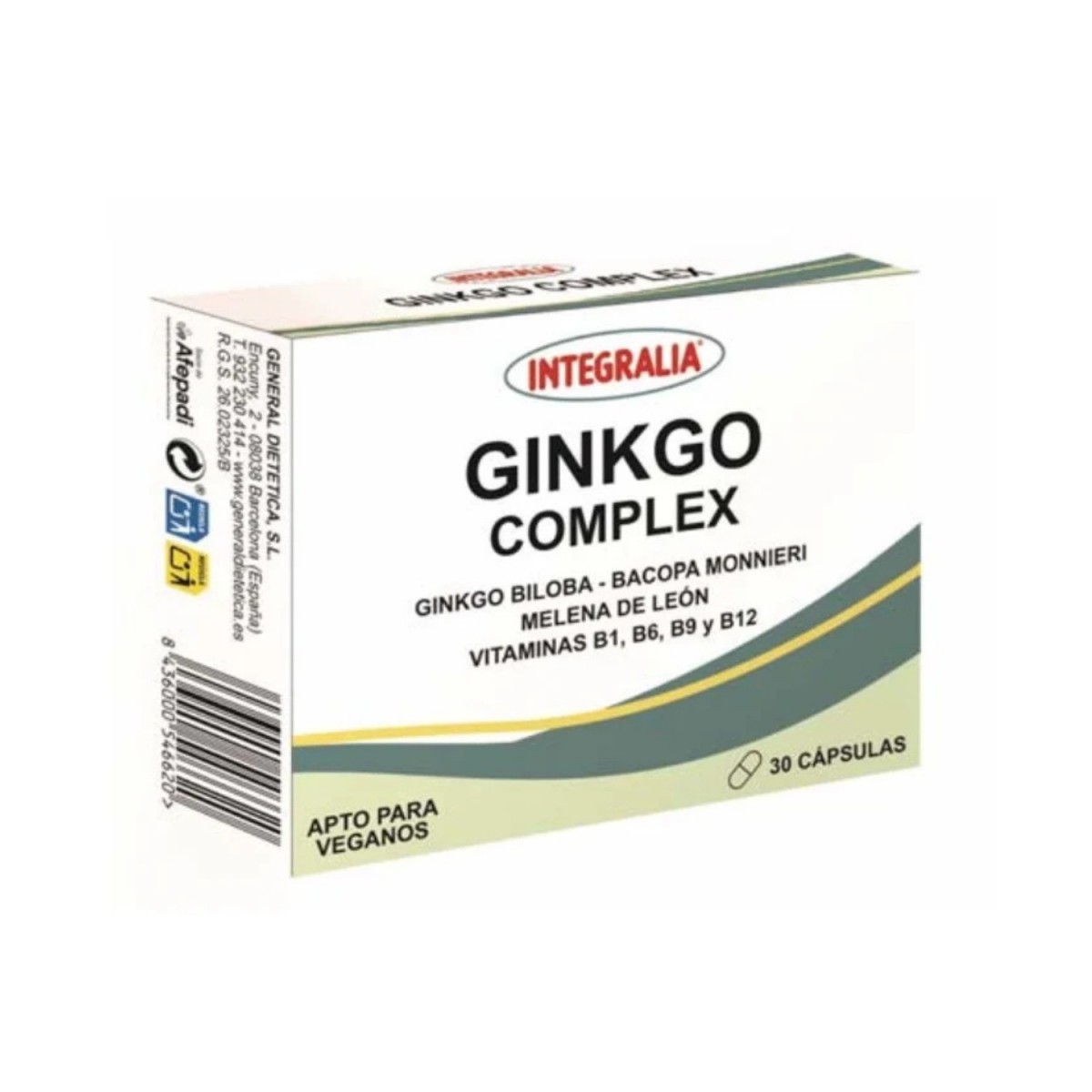 Ginkgo Complex 30 capsulas Integralia
