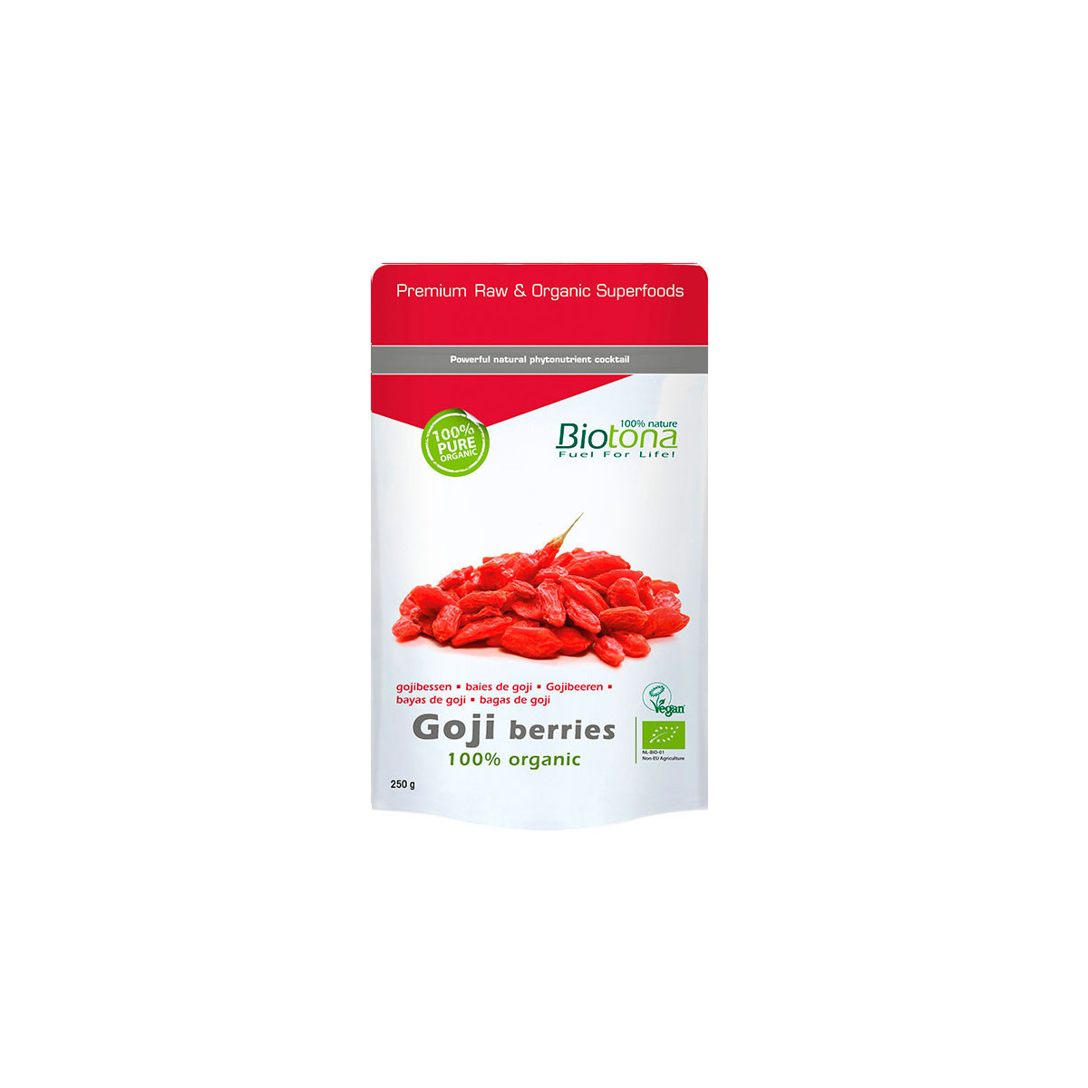 Goji berries/Bayas de goji superfoods bio 250g Biotona